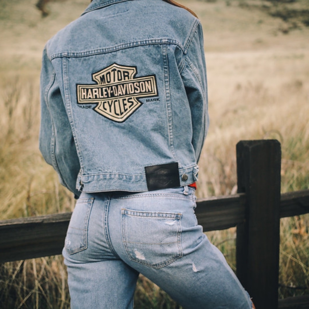 Vintage 00s- NEVER WORN XS HARLEY Davidson Jean Jacket